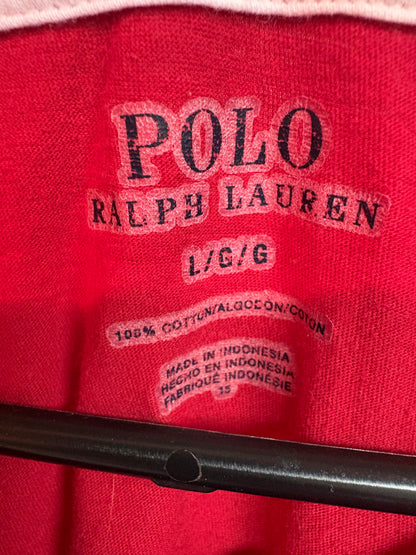 Men's Polo Ralph Lauren Red V-Neck Shirt
