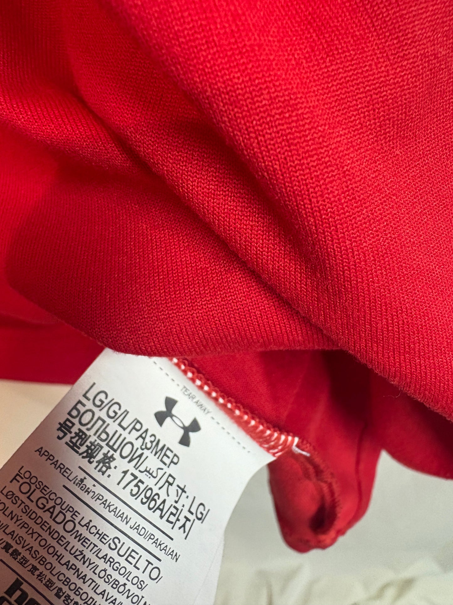 Men's Under Amour Red Quarter Zip Pullover