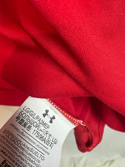 Men's Under Amour Red Quarter Zip Pullover