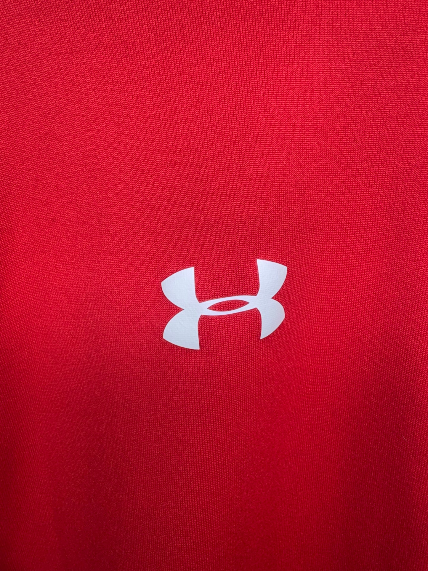 Men's Under Amour Red Quarter Zip Pullover