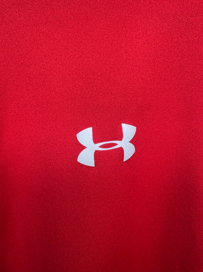Men's Under Amour Red Quarter Zip Pullover