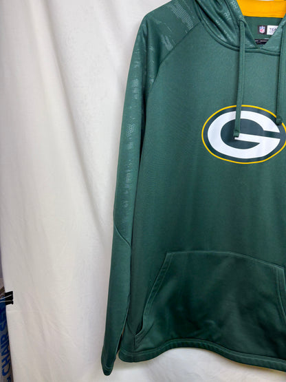 Men's Green Bay Packers Majestic ThermaBase Green Performance Hoodie