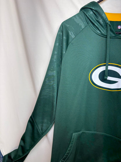 Men's Green Bay Packers Majestic ThermaBase Green Performance Hoodie