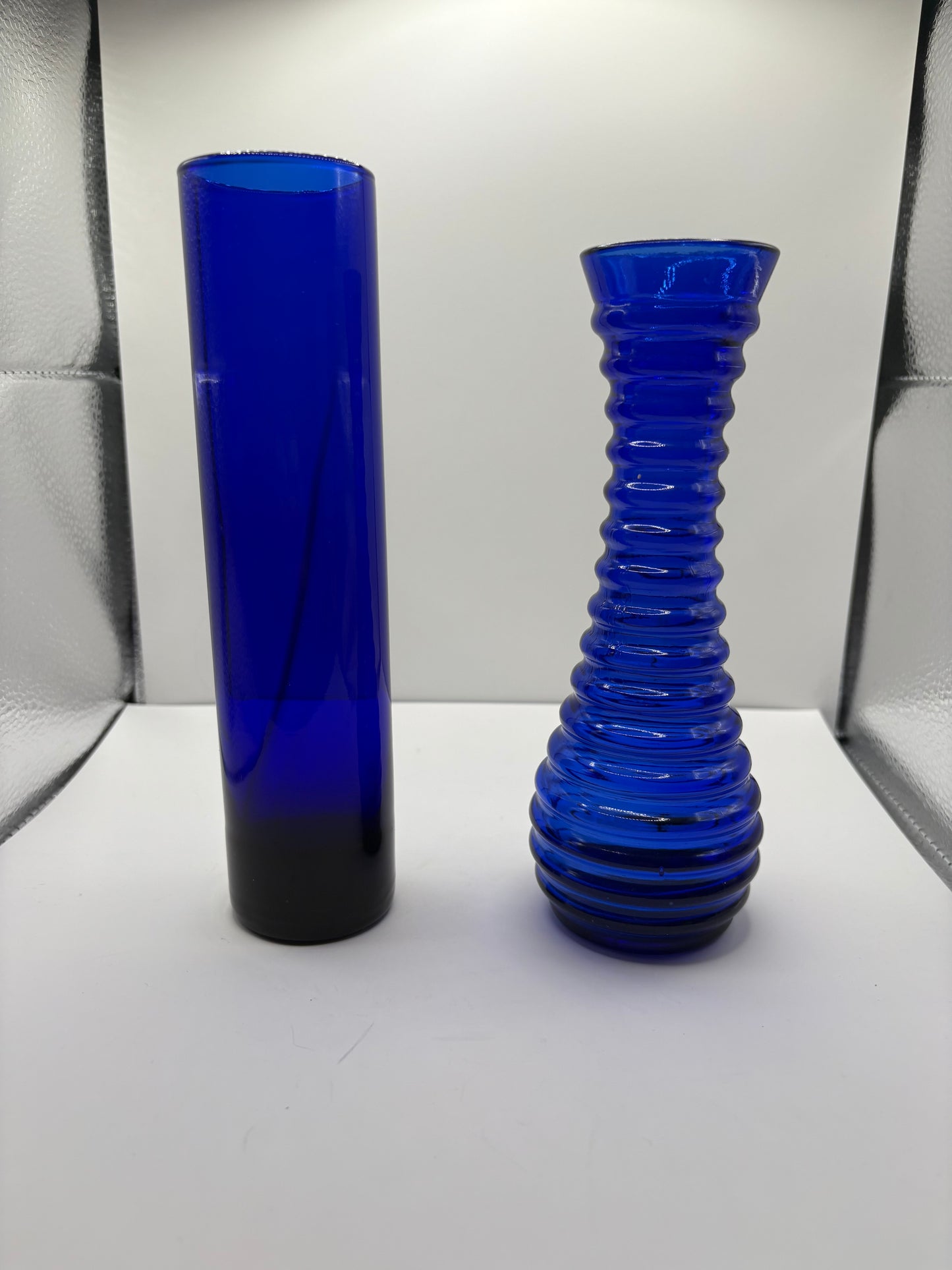 Two Cobalt Vases