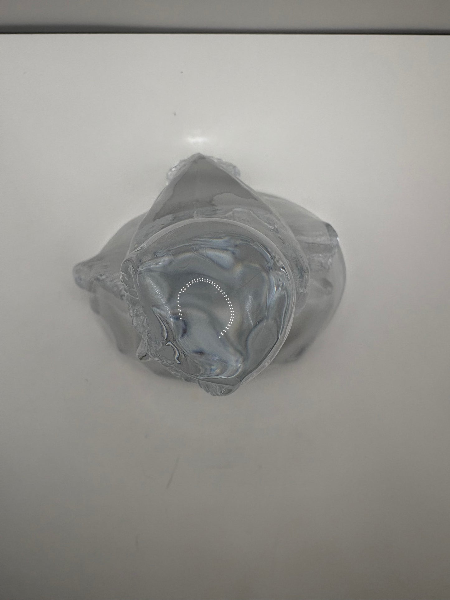 Vintage Cristal d'Arques Owl Figure with a Frosted Glass Base