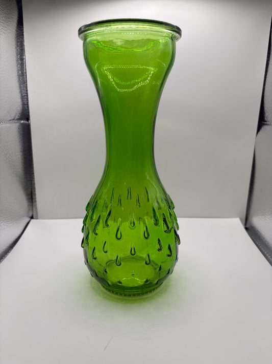 Vintage L.E. Smith Teardrop Hobnail Pressed Glass Vase