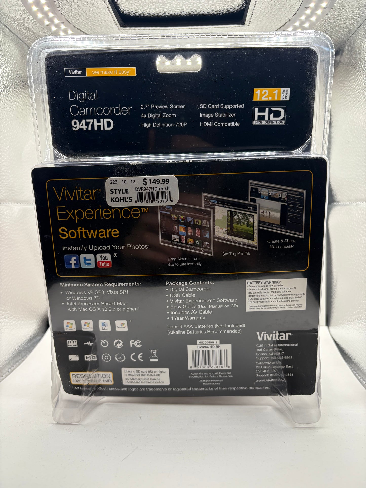 Vivitar 947HD Digital Camcorder