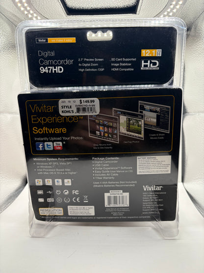 Vivitar 947HD Digital Camcorder