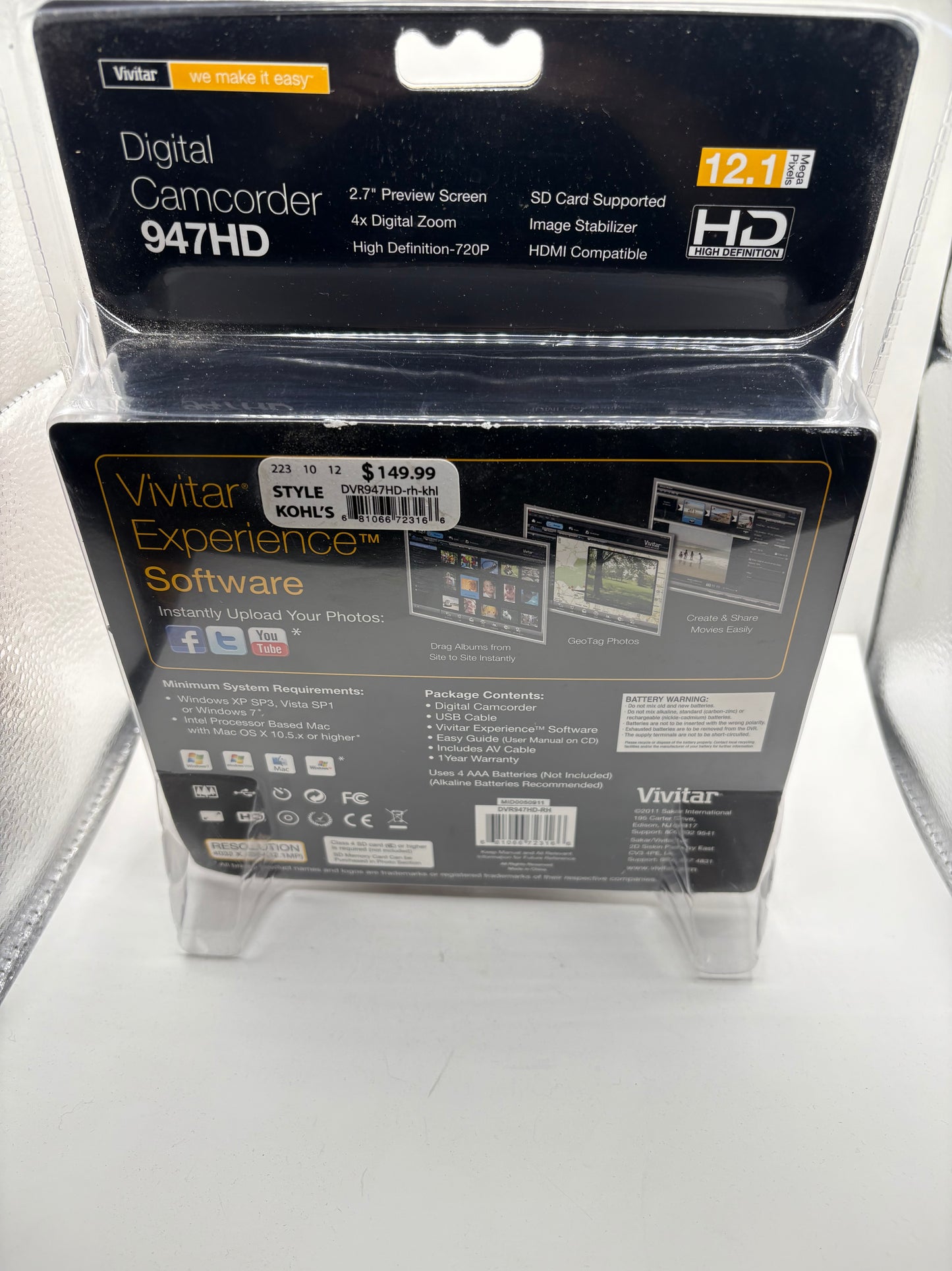Vivitar 947HD Digital Camcorder