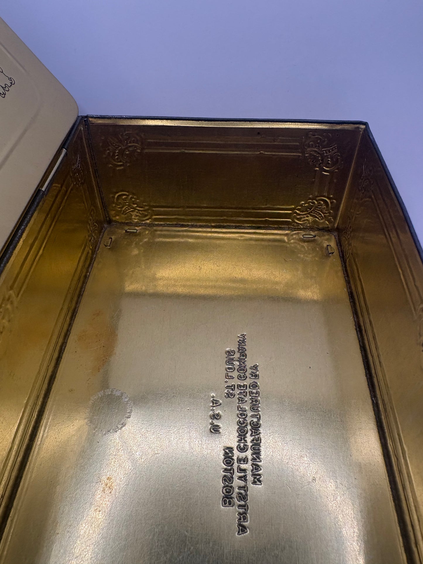 Antique Artstyle Chocolates "With Love to Mother" Metal Tin