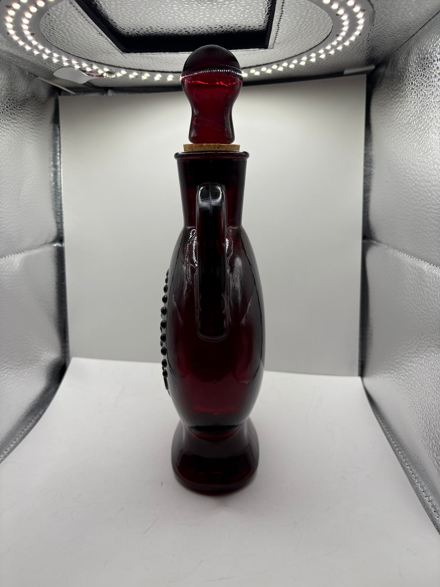 Vintage Ruby Red Wheatonware Decanter