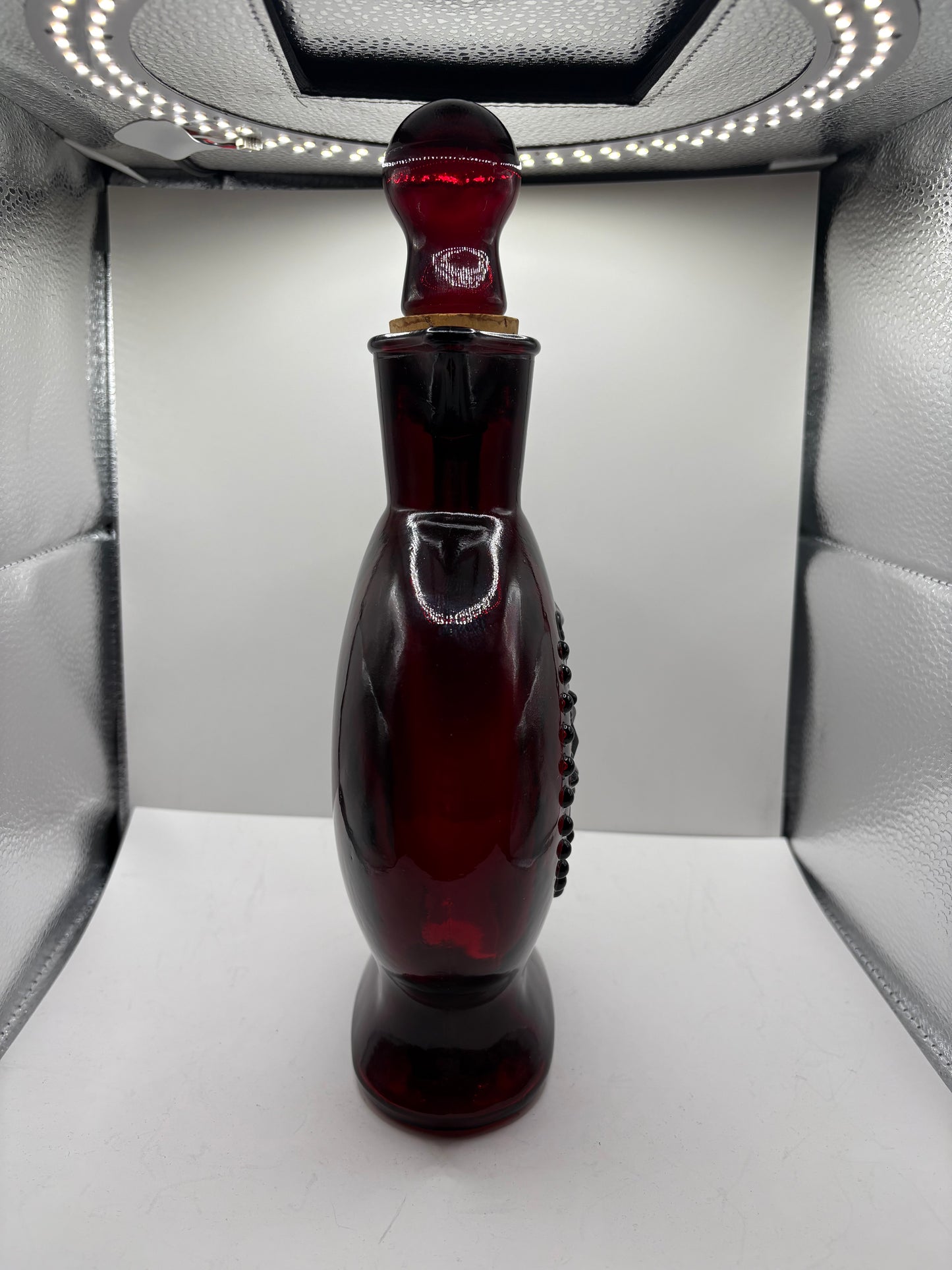 Vintage Ruby Red Wheatonware Decanter