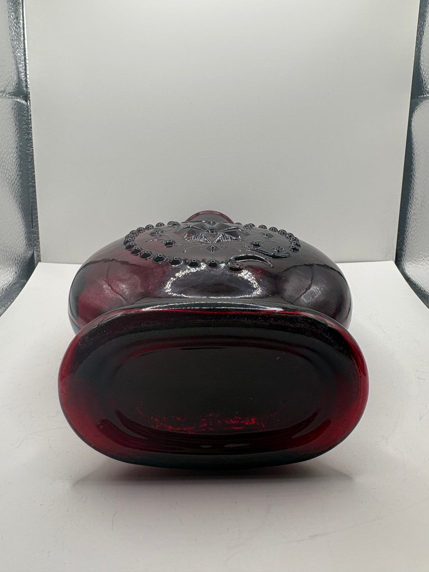 Vintage Ruby Red Wheatonware Decanter