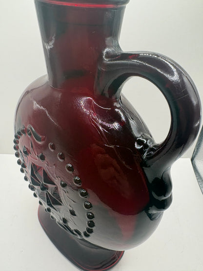 Vintage Ruby Red Wheatonware Decanter