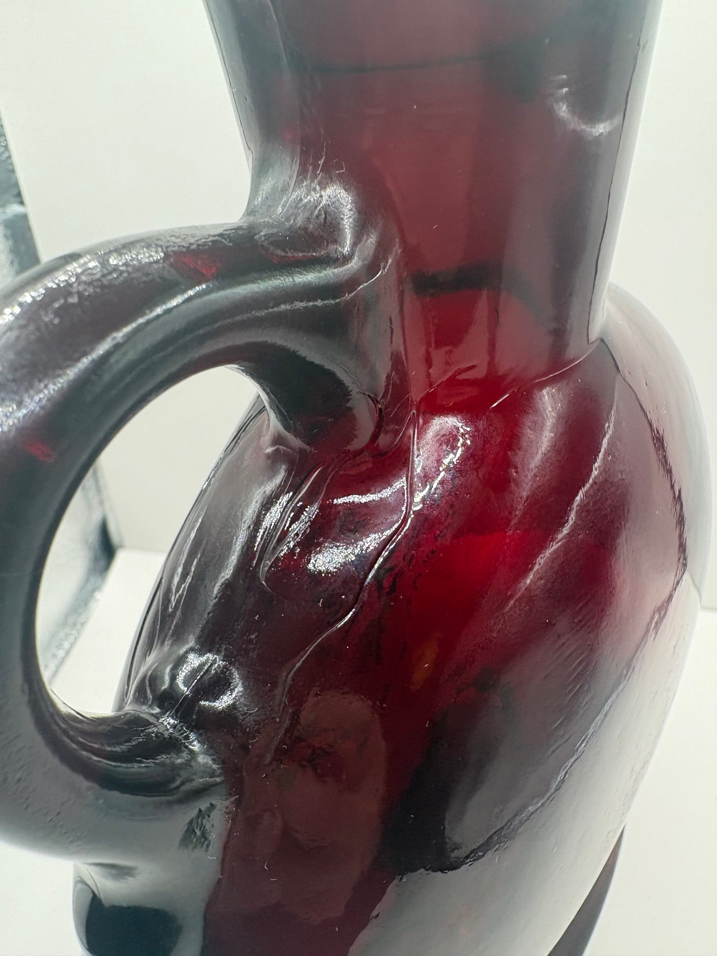 Vintage Ruby Red Wheatonware Decanter