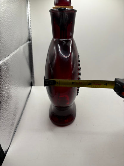 Vintage Ruby Red Wheatonware Decanter