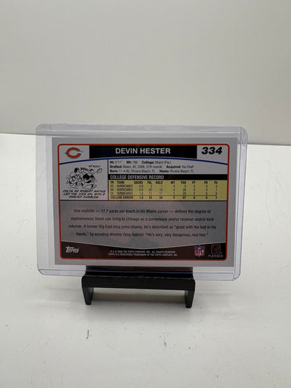 Topps 2006 Devin Hester Chicago Bear Rookie Card #334