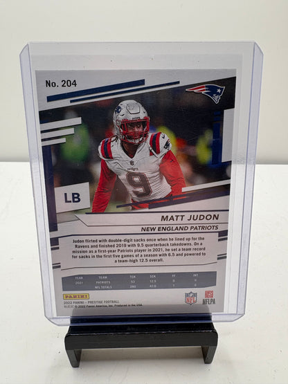 2022 Prestige Xtra Points Matt Judon 076/199 Football Card
