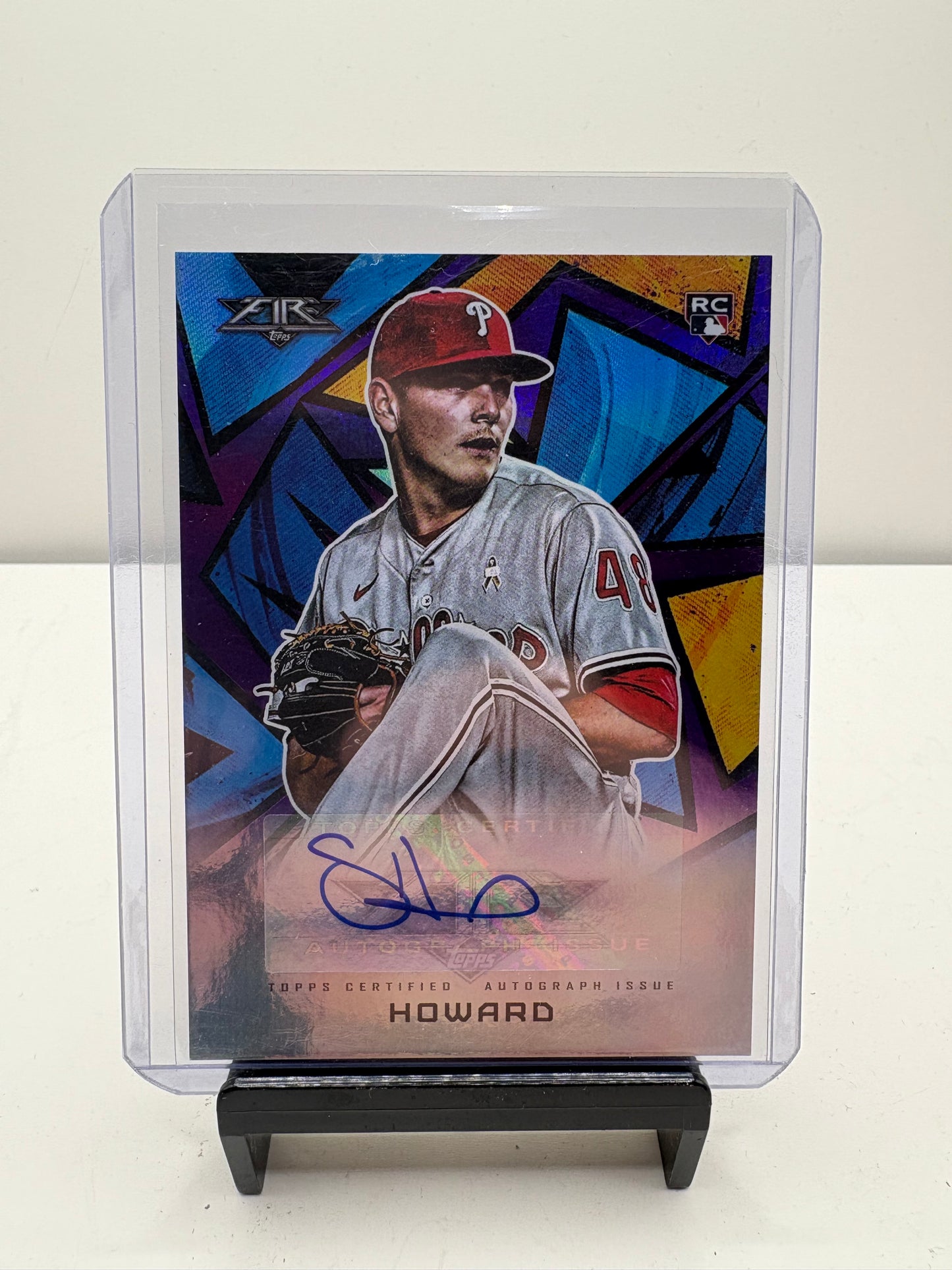 2021 Topps Fire Spencer Howard Autograph Rookie Card 46/50