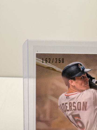 2019 Topps Tier One Brian Anderson Autograph Baseball Card 162/250