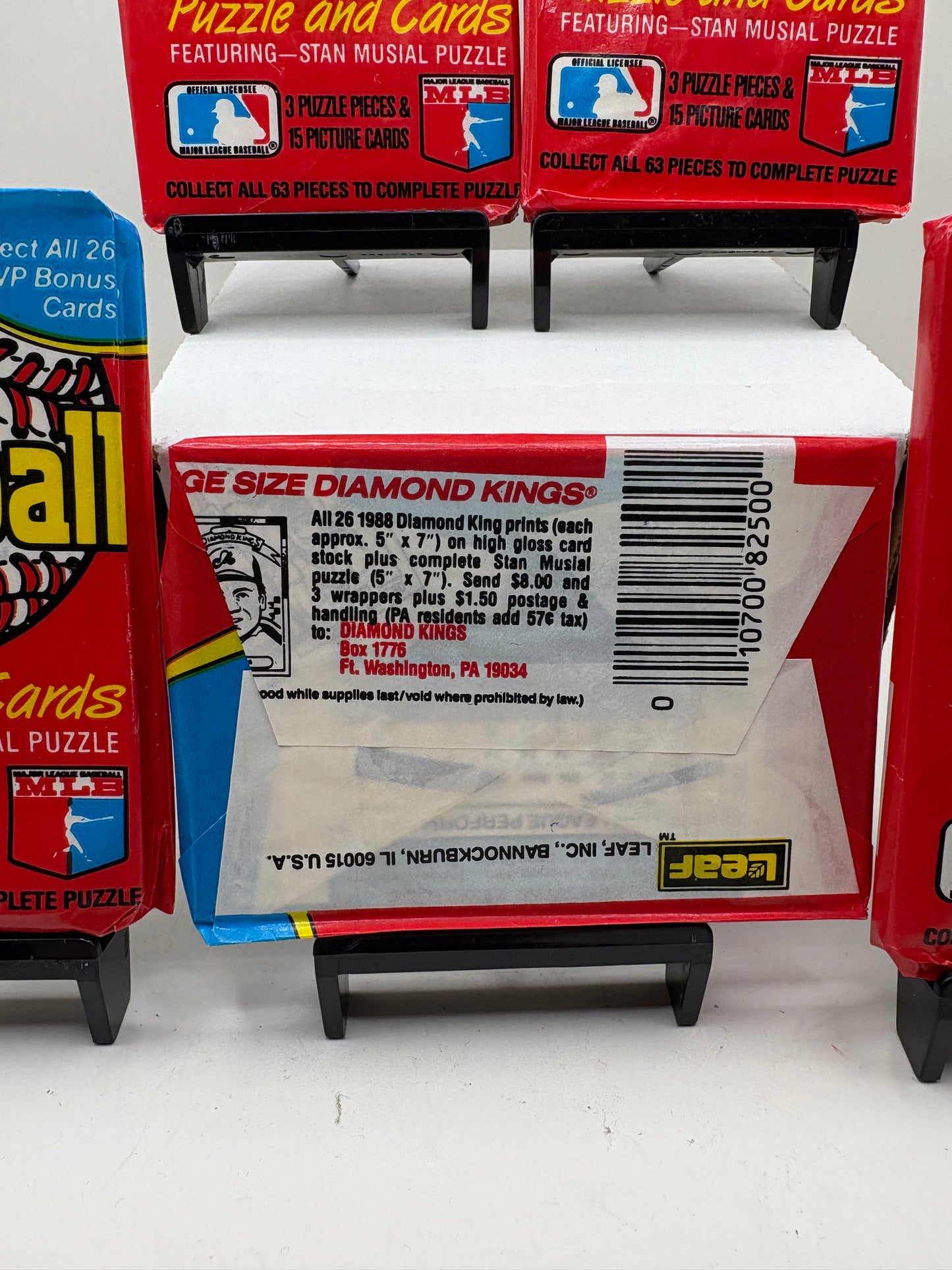 Lot of 5 1988 Donruss Baseball Puzzle & Card Packs