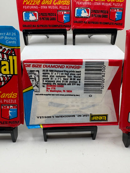 Lot of 5 1988 Donruss Baseball Puzzle & Card Packs