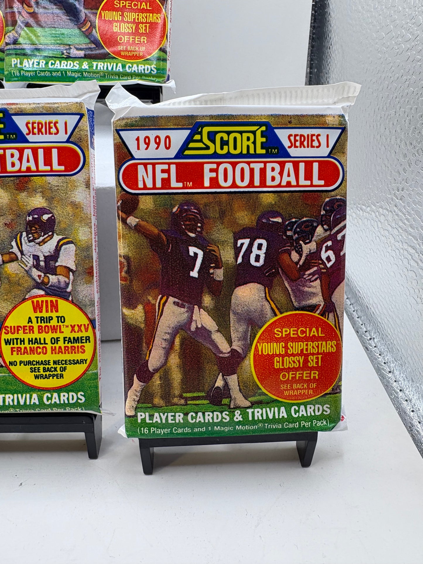 Lot of 5 1990 Score Series 1 NFL Football Card Packs