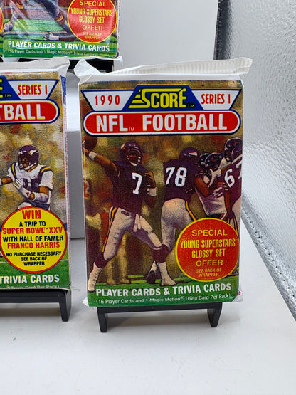 Lot of 5 1990 Score Series 1 NFL Football Card Packs