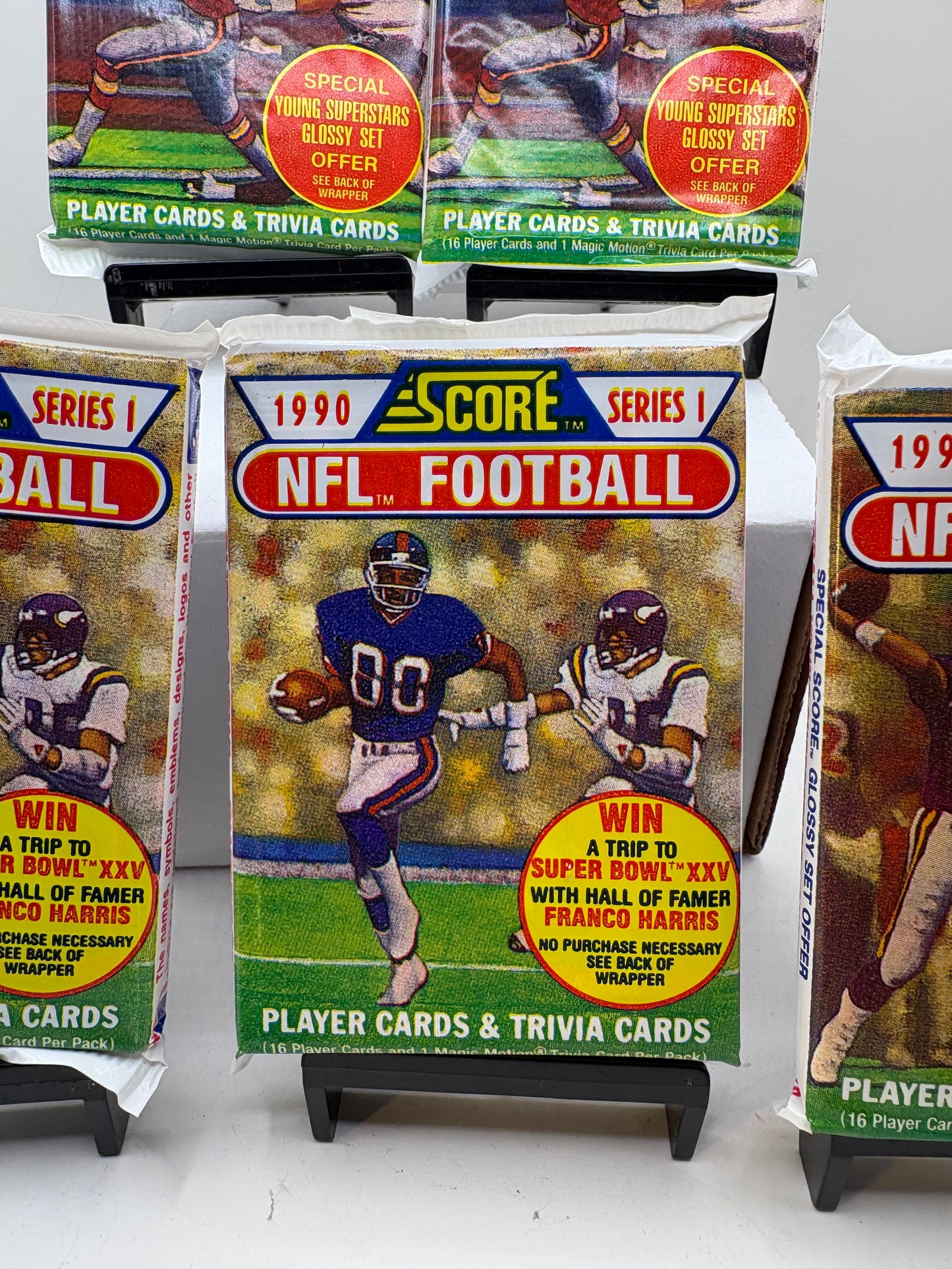 Lot of 5 1990 Score Series 1 NFL Football Card Packs