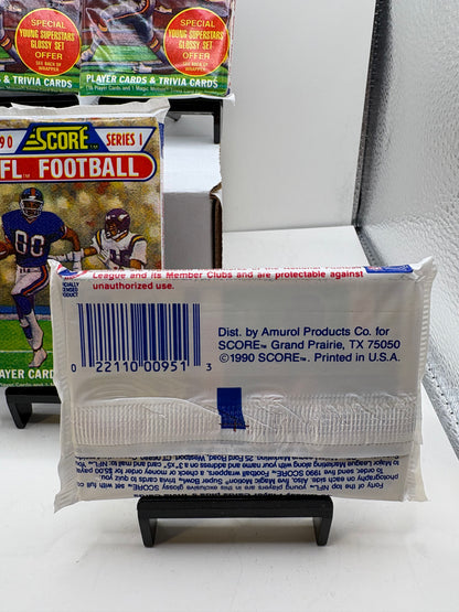 Lot of 5 1990 Score Series 1 NFL Football Card Packs
