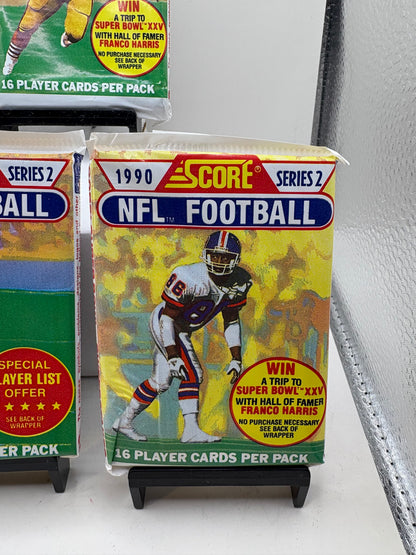 Lot of 5 1990 Score Series 2 NFL Football Card Packs