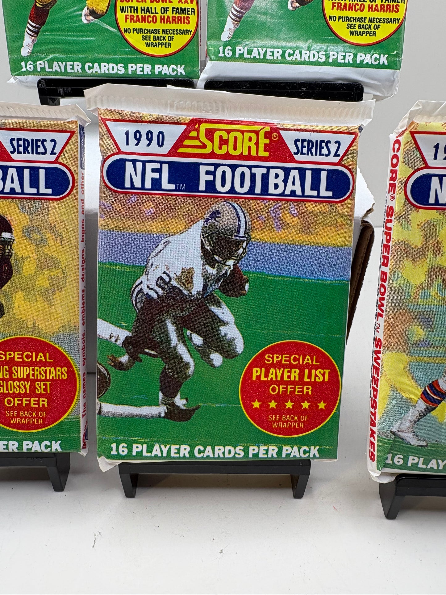 Lot of 5 1990 Score Series 2 NFL Football Card Packs